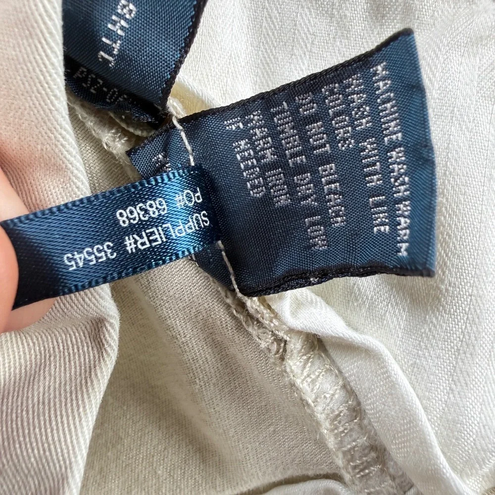 Polo Ralph Lauren Ethan Pant Mens 36x34 Beige Chinos Preppy VTG Y2K Old Money